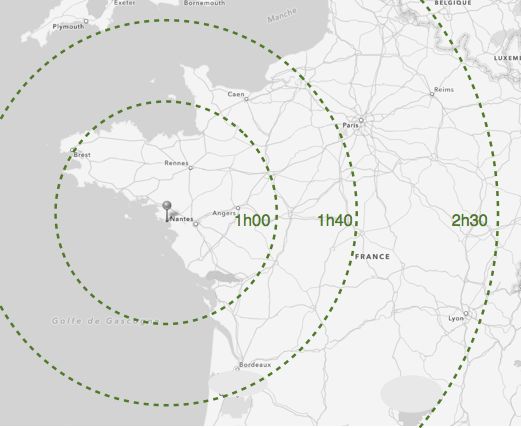 DA40 Distance région