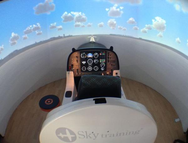 Vue 3D du simulateur de vol